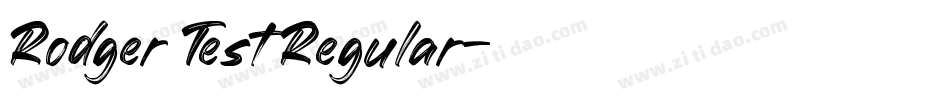 Rodger Test Regular字体转换